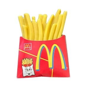 McDonald’s Play Food French Fries With Cardboard Container 2001 Y2K Toy Food